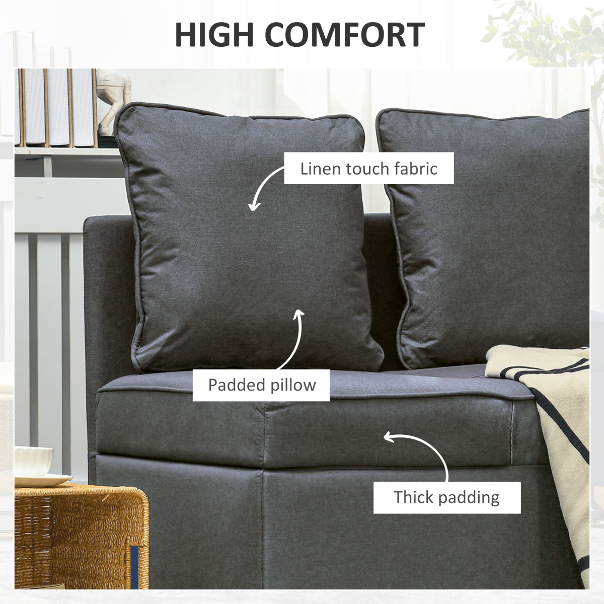 LuxeFold™ Sleeper Chair Grey