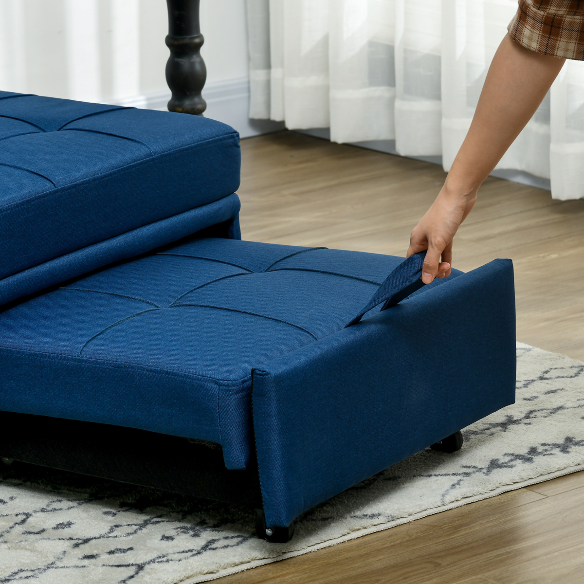 LuxeFold™ Sleeper Chair Blue