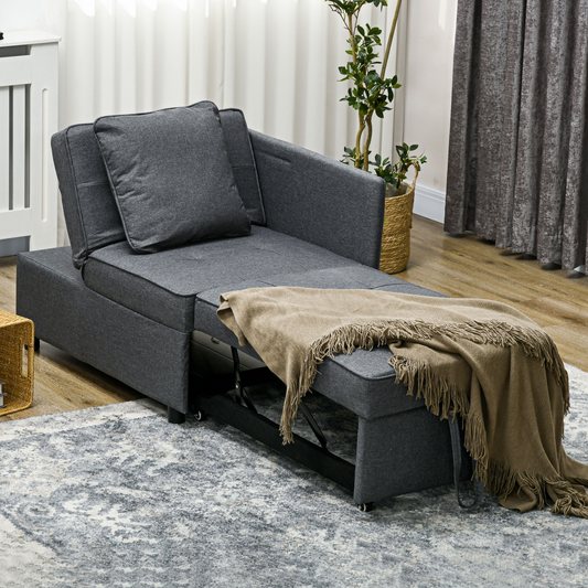 LuxeFold™ Sleeper Chair Grey