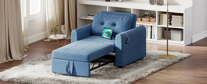 Luxury Single Pull Out Sofa Bed (with usb)