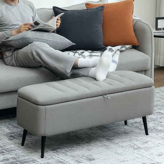 LuxeLift™ Ottoman Bench With Hidden Storage
