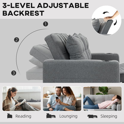 Luxury 2-Seater Pull Out Sofa Bed
